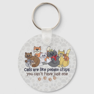 Chaveiro Gatos são como Cinzas de batatas fritas