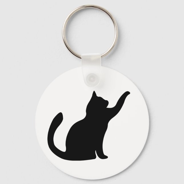 Chaveiro Gatos Silhueta  (Frente)