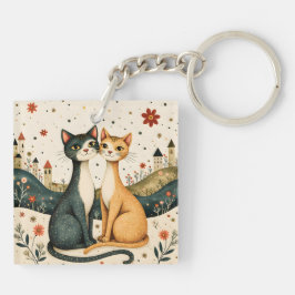 Chaveiro Gatos Sonhadores
