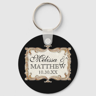 Chaveiro Gatsby Art Deco Nouveau Lace Faux Dourada Tulip