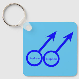 Chaveiro Gay Amantes personalizados Salvar a data casamento
