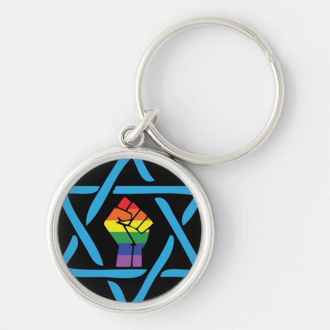 Chaveiro Gay Black Jewish (Frente)
