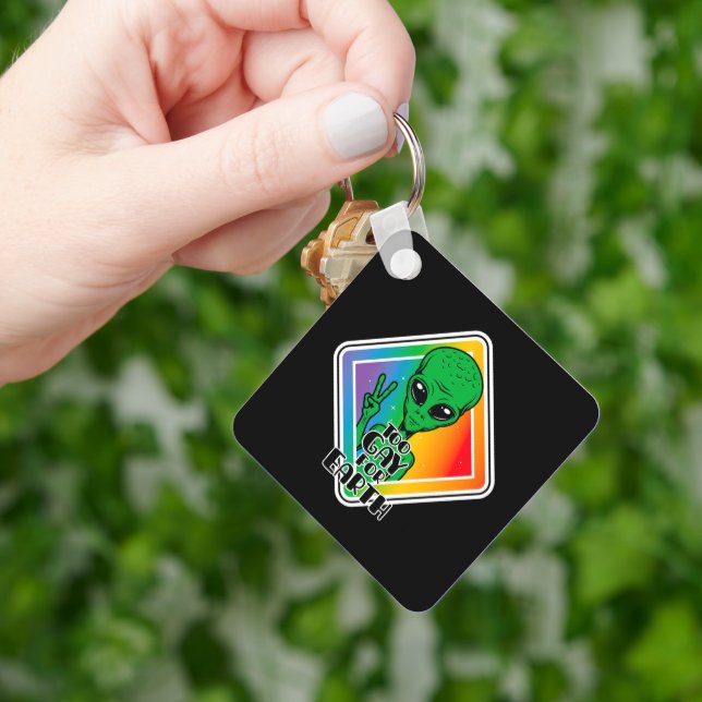 Chaveiro Gay Demais Para OVNI Alienígena Engraçado Da Terra (Mão)