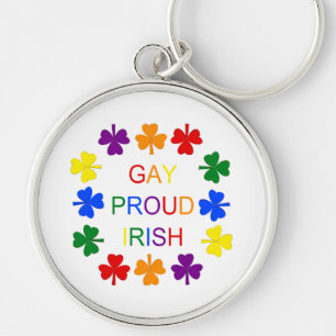 Chaveiro Gay Orgulho dos Shamrocks LGBT Irlandeses LGBT