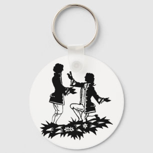 Chaveiro Gay vitoriano propondo a silhueta do trevo