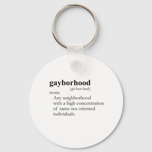 Chaveiro GAYBORHOOD (definição) (Frente)