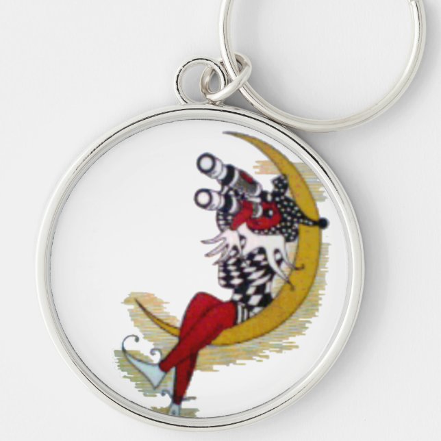 Chaveiro Gaze Cósmica: Elf na Aventura da Lua (Frente)