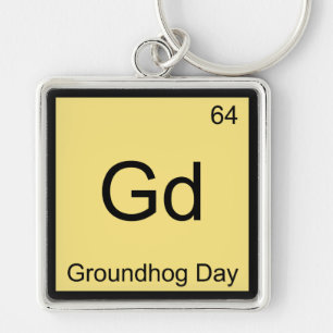 Chaveiro Gd - Símbolo de Elemento de Química do Dia do Gr