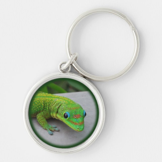 Chaveiro Gecko do Dia da Pó Dourado - Audiência e Gecko (Frente)