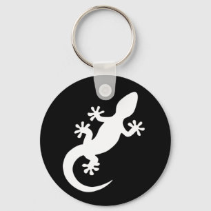 Chaveiro Gecko noir et blanc