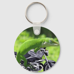 Chaveiro Gecko Rider Verde Havaiano