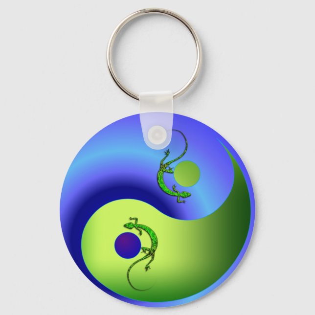 Chaveiro Gecko Yin Yang (Frente)