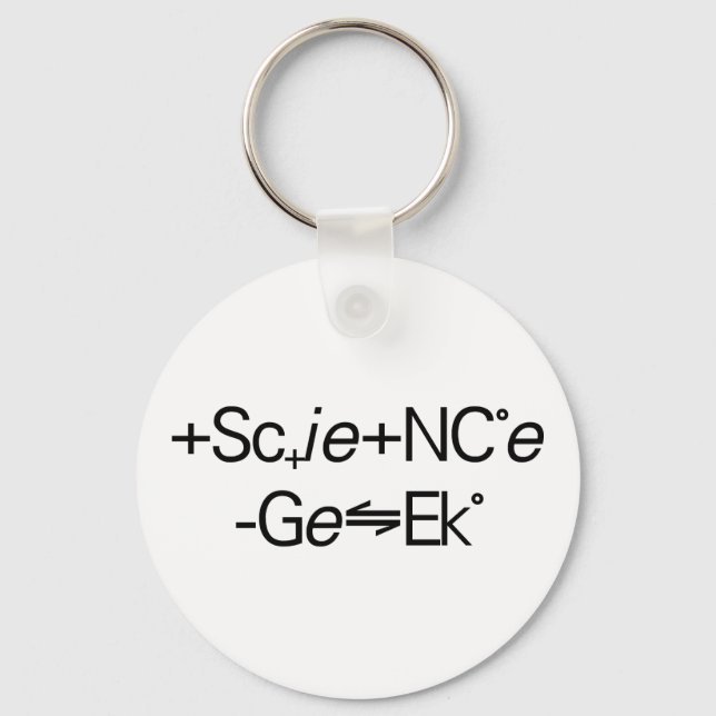 Chaveiro Geek de Ciências (Frente)