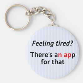 Chaveiro Geek de distribuição de texto engraçado