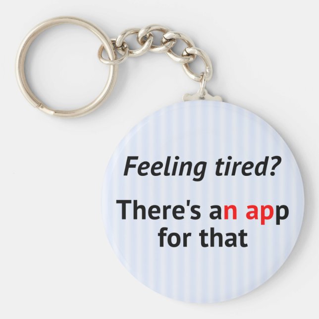 Chaveiro Geek de distribuição de texto engraçado (Frente)