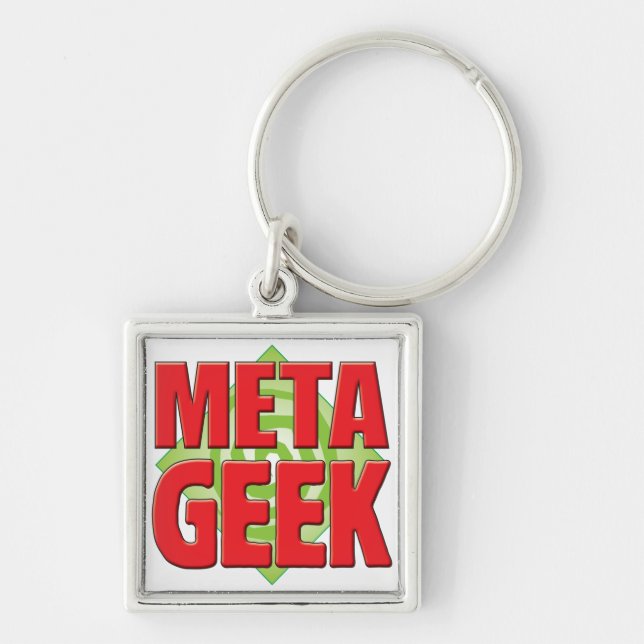 Chaveiro Geek v2 do meta (Frente)