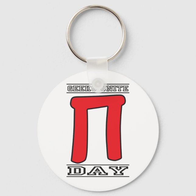 Chaveiro Geeks Unem o Dia Pi (Frente)