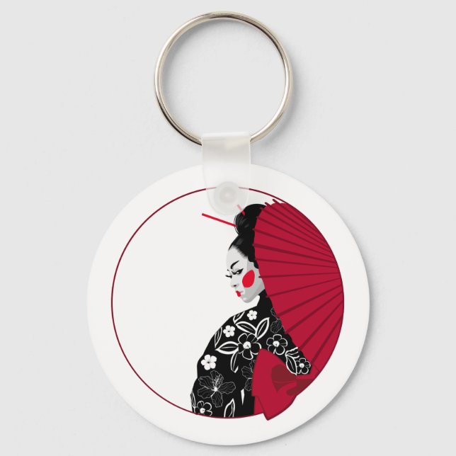 Chaveiro Geisha (Frente)