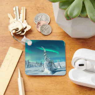 Chaveiro Gelo e neve   Luzes Nortes, Lapónia, Finlândia