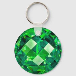 Chaveiro GEMA ESMERALDA de maio BIRTHSTONE