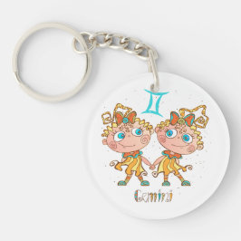 Chaveiro Gêmeos Gemini Cute