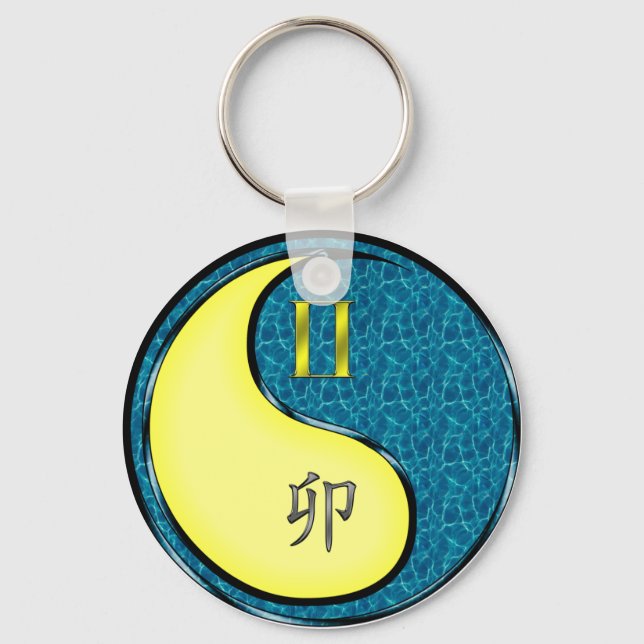 Chaveiro Gemini & Water Rabbit (Frente)