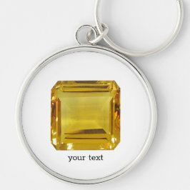 Chaveiro Gemstone Amarelo