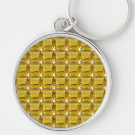 Chaveiro Gemstone Amarelo