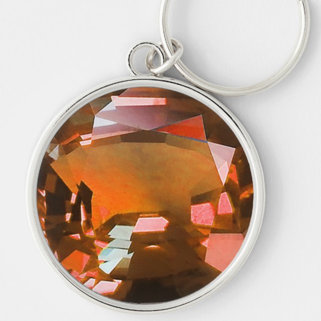 Chaveiro Gemstone Laranja (Frente)