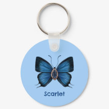 Gemstone personalizado da borboleta azul-apphire
