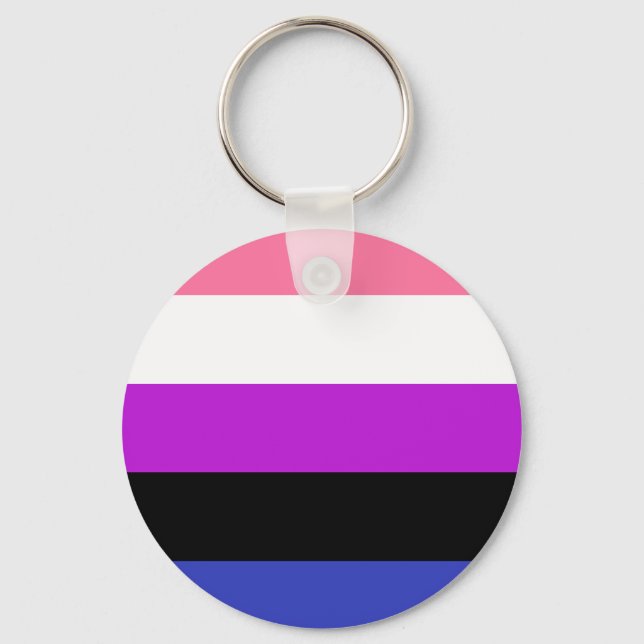 Chaveiro Genderfluid Pride Flag (Frente)