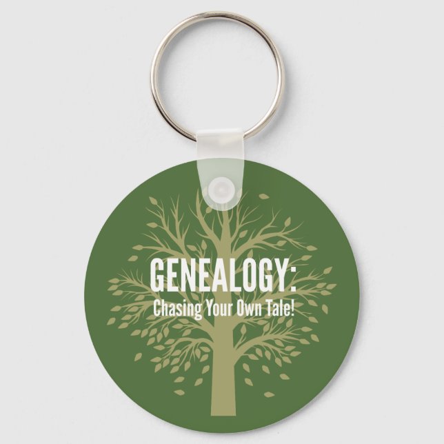 Chaveiro Genealogia (Verde) (Frente)