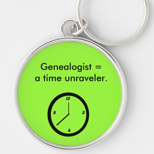 Chaveiro - Genealogista = um descontínuo do tempo. (Frente)