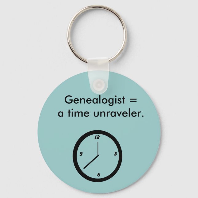 Chaveiro - Genealogista = um descontínuo do tempo. (Frente)