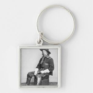 Chaveiro General George A. Custer (foto de b/w)