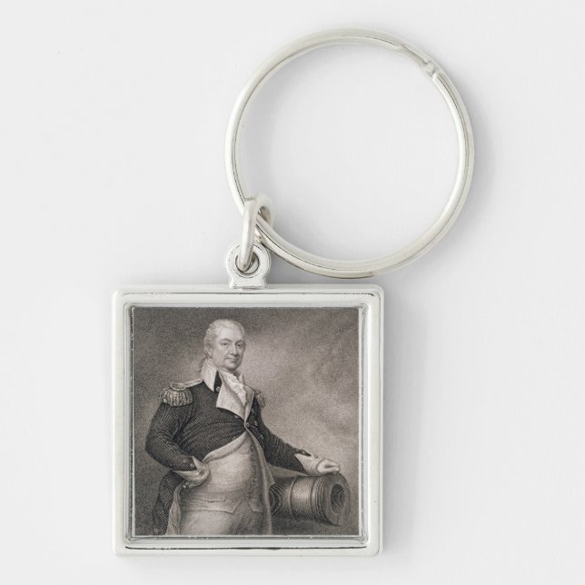 Chaveiro General principal Henry Knox (1750-1806) gravado (Frente)