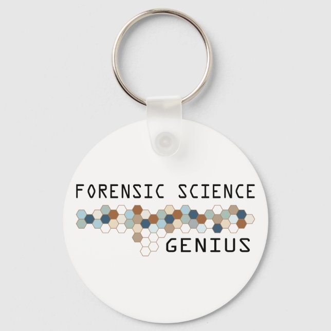 Chaveiro Gênio de Ciência Forense (Frente)