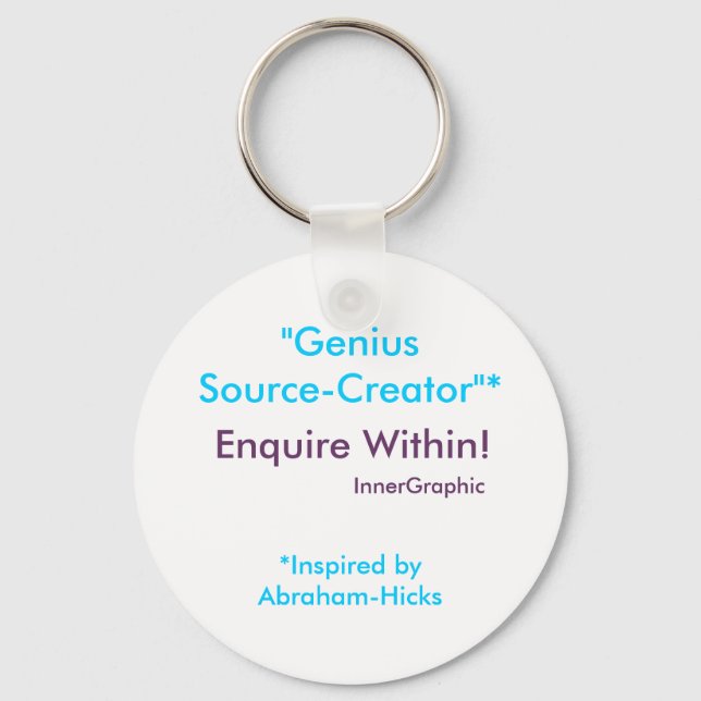 Chaveiro Genius Source-Creator Inquire Dentro! (Frente)