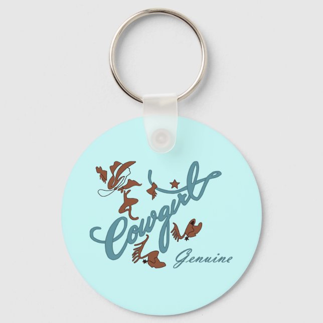 Chaveiro Genuine Cowgirl (Frente)