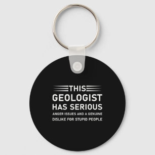 Chaveiro Geologia Ciência da Terra Camiseta Engraçada de Ge