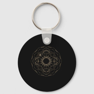Chaveiro Geometria Sagrada Cubo de Metatron Yoga Espiritual