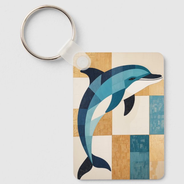 Chaveiro Geometric Azure Leap (Frente)