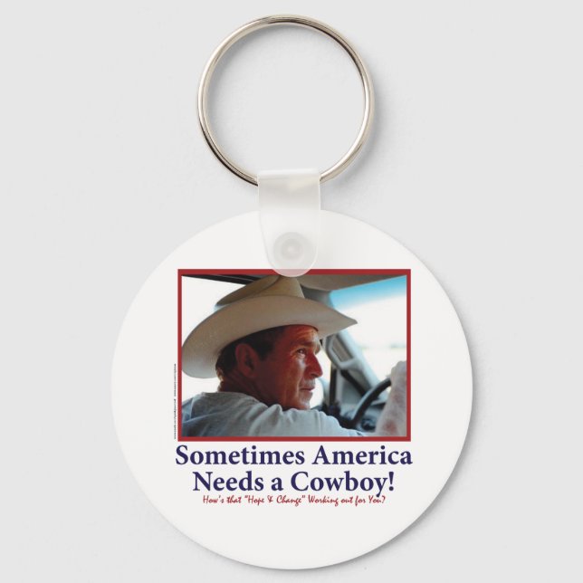 Chaveiro George W Bush in Cowboy Hat (Frente)