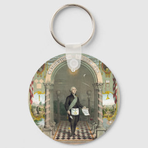 Chaveiro George Washington como Freemason