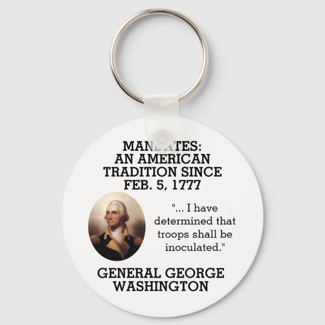 Chaveiro George Washington Mandates Desde 1777 (Frente)