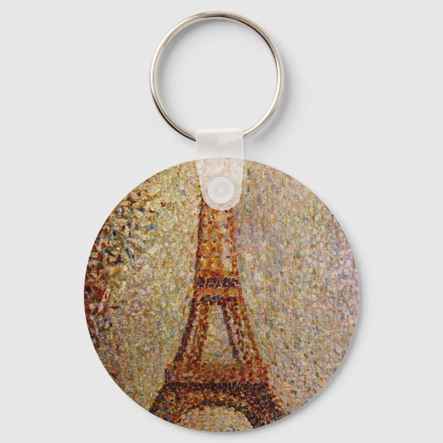 Chaveiro Georges Seurat's Painting: The Eiffel Tower (1889) (Frente)