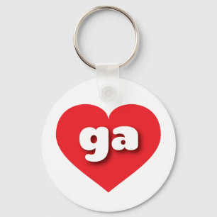 Chaveiro Georgia Red Heart - Eu amo ga