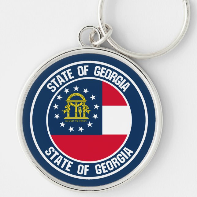 Chaveiro Georgia Round Emblem (Frente)