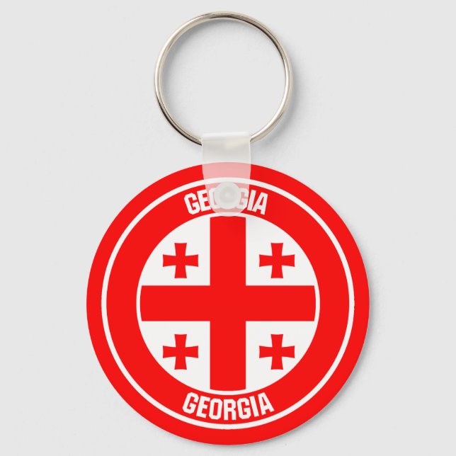 Chaveiro Georgia Round Emblem (Frente)