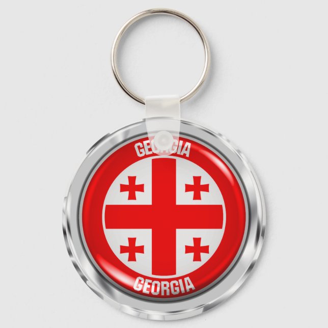 Chaveiro Georgia Round Emblem (Frente)